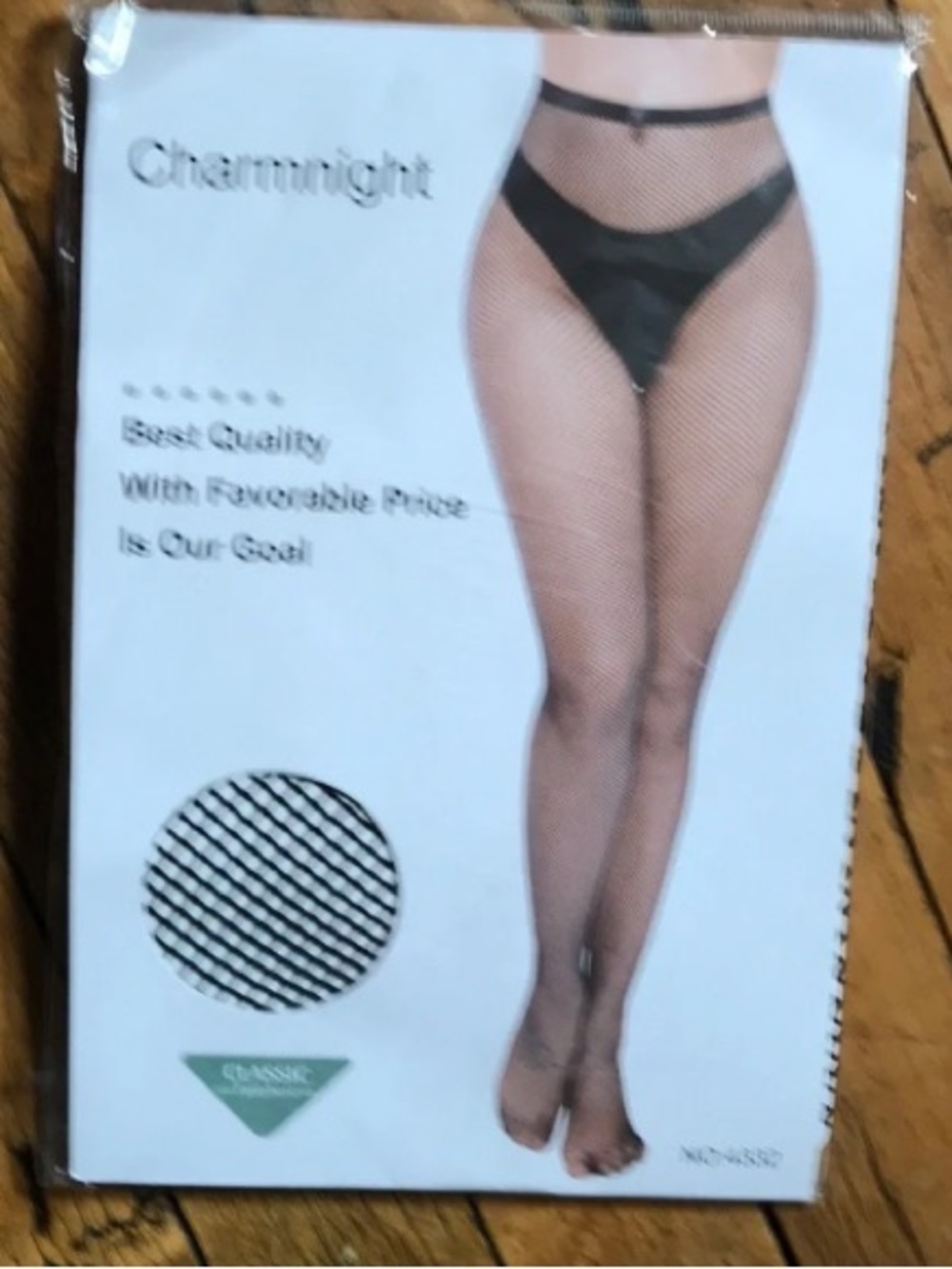 Charmnight Black Fishnet Tights